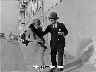 Old Man Fucks Hot Girls in Town 1920s