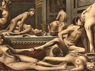 Vintage classical hardcore sex art