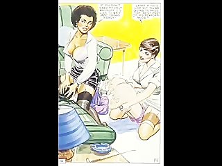 Vintage evil sexual femdom comic