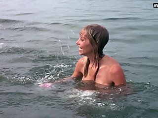 Louise Golding - Losing her top, Topless